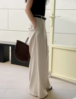 Alex Wide Leg Pleated Pants-BESTSELLERS