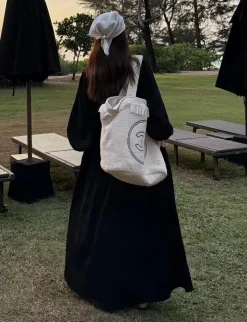 Amelia Voile Dress in Black