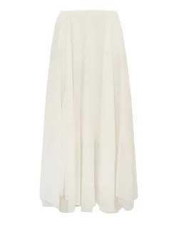 Beige Pleated Skirt