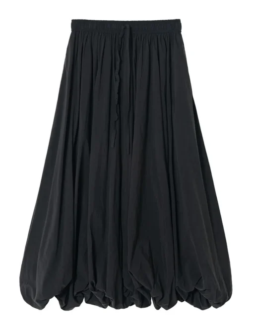 Black Bubble Hem Skirt