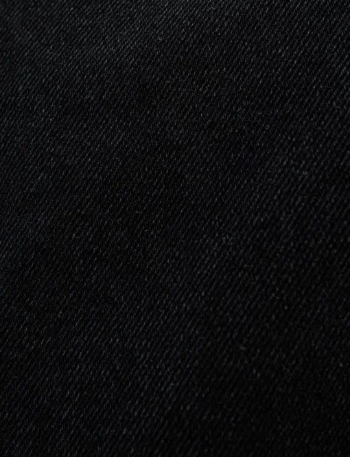 Black Denim Button Skort-BESTSELLER