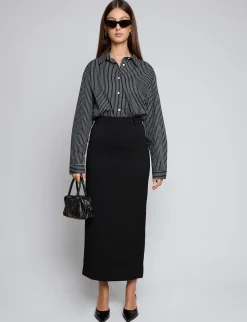 Black Pin-Stripe Shirt