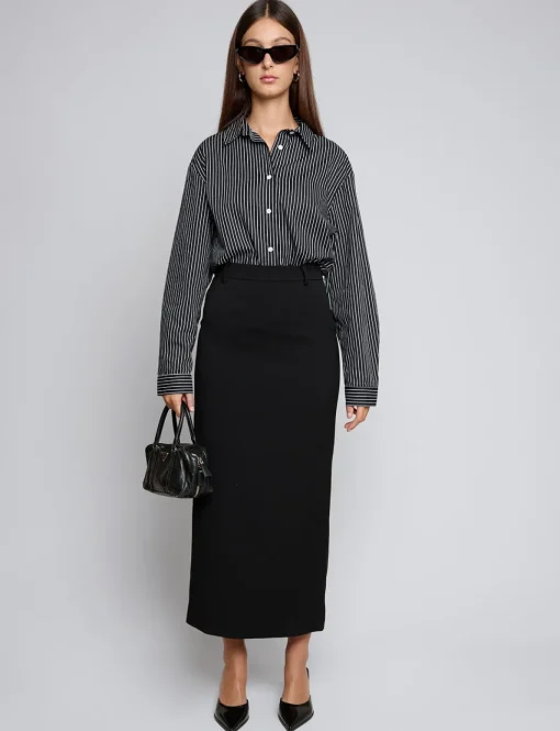 Black Pin-Stripe Shirt