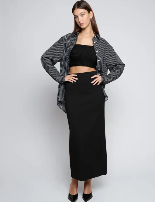 Black Pin-Stripe Shirt