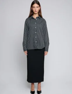 Black Pin-Stripe Shirt