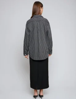 Black Pin-Stripe Shirt