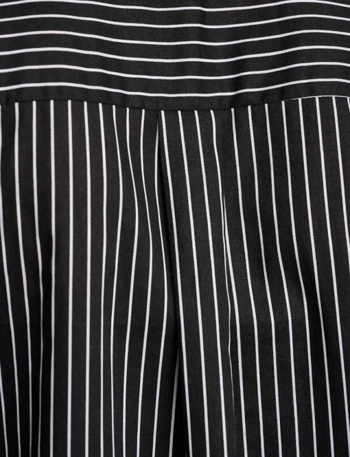 Black Pin-Stripe Shirt