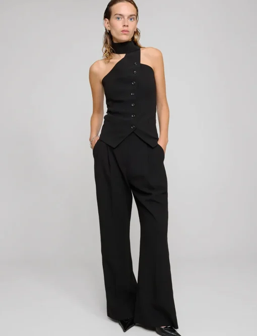 Black Straight Leg Pants