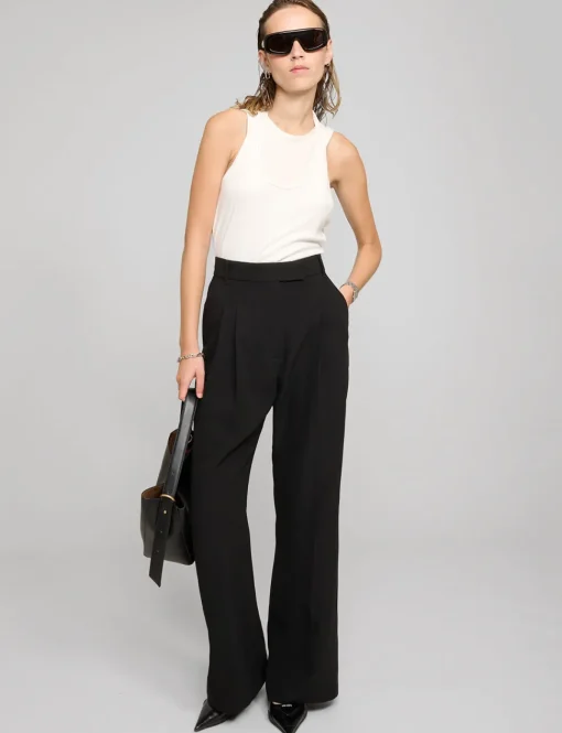Black Straight Leg Pants