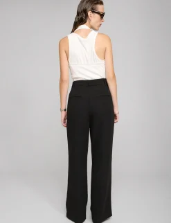 Black Straight Leg Pants