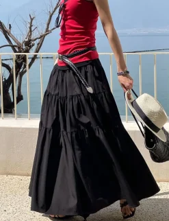 Black Tier Skirt