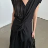 Black Twist Front Top-PREORDER