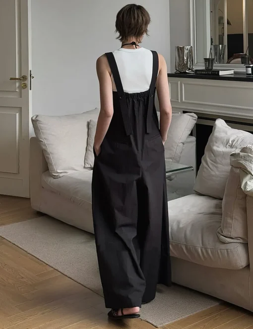 Black Wide Leg Jumpsuit-PREORDER