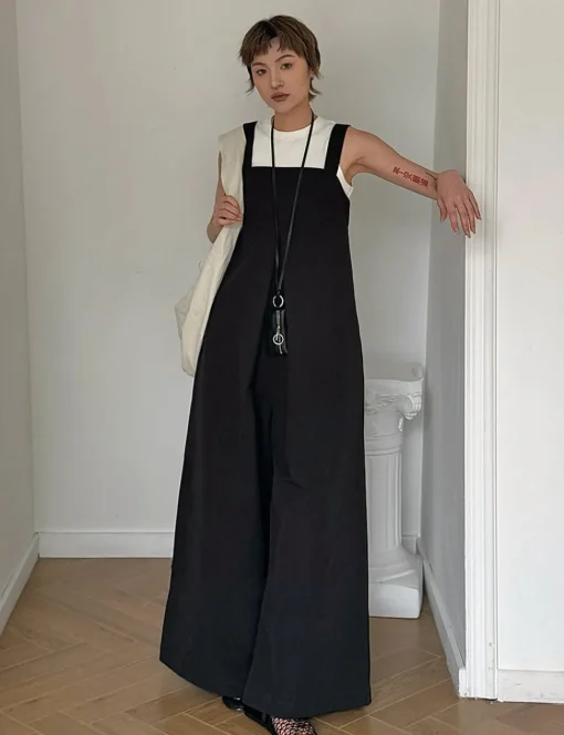 Black Wide Leg Jumpsuit-PREORDER