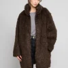 Brown Faux Fur Coat
