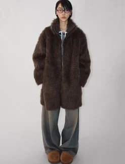 Brown Faux Fur Coat