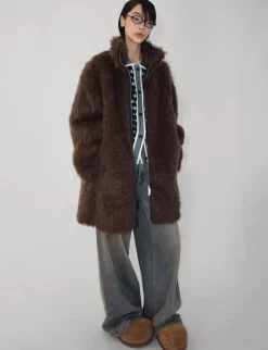Brown Faux Fur Coat