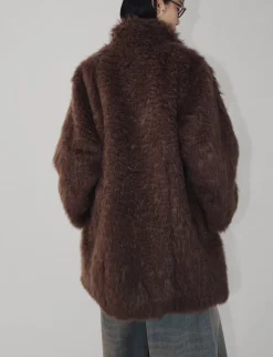 Brown Faux Fur Coat