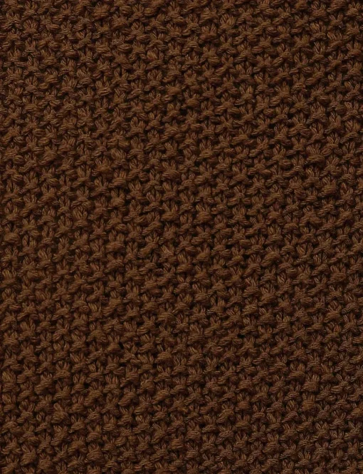 Brown Crochet-Knit Tank