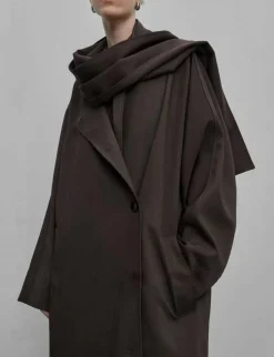 Brown Scarf Coat