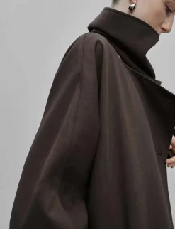 Brown Scarf Coat