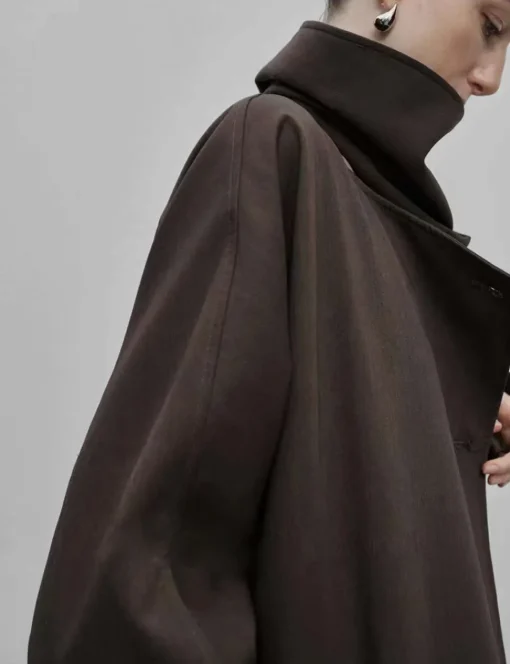 Brown Scarf Coat