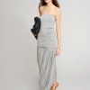 Bubble Hem Strapless Dress