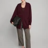 Burgundy Long Cardigan