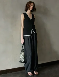 Charcoal Parachute Pants