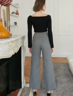 Chiara Knit Bustier Top in Black