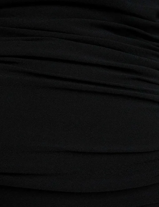 Claudia Ruched Strapless Maxi Dress