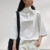 Cotton Neck-Tie Tee