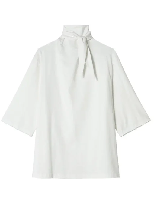 Cotton Neck-Tie Tee