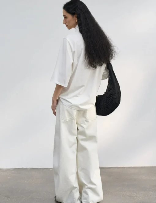 Cotton Neck-Tie Tee