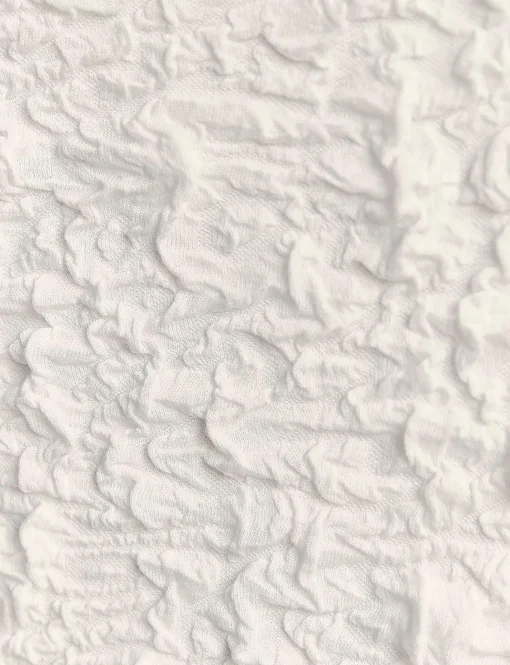 Cream Crinkled Tank