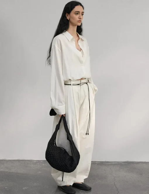 Crop Layered Bubble Shirt