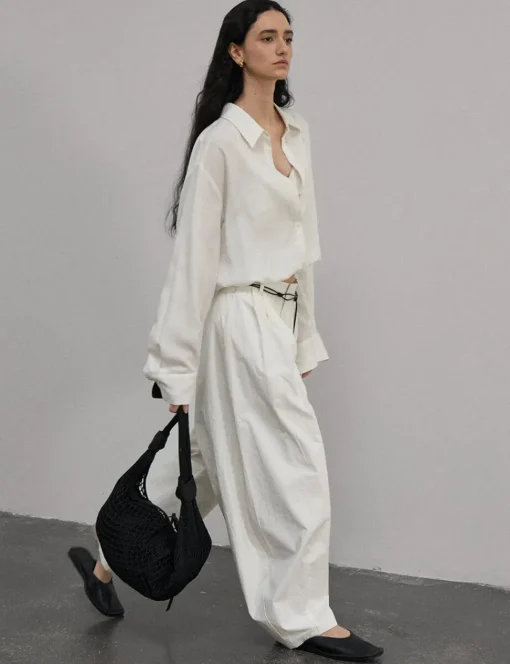 Crop Layered Bubble Shirt