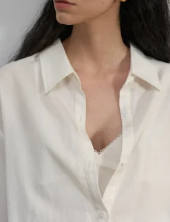Crop Layered Bubble Shirt