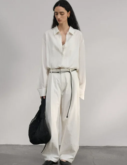 Crop Layered Bubble Shirt