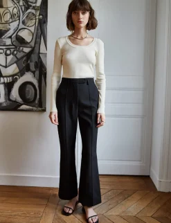 Daria Black Flared Pants