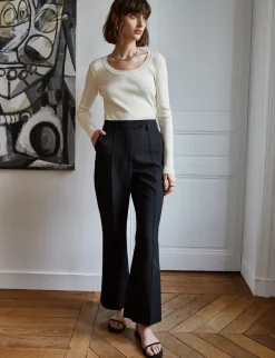 Daria Black Flared Pants