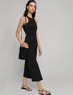 Delilah Black Ribbed Tank Dress