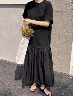 Drop Waist Tee Dress-BESTSELLER