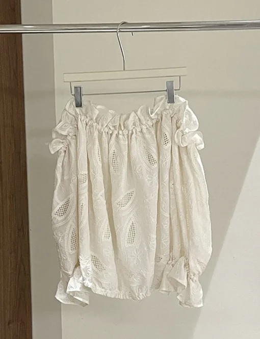 Floral Lace Off-the-Shoulder Top