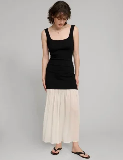 Gia Chiffon Hem Tank Dress-BESTSELLER