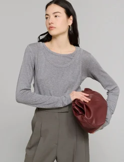 Grey Double Layered Tank Top