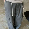 Grey Utility Cargo Pants