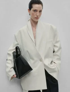 Ivory Scarf Blazer