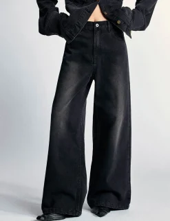 Jane Faded Wide Leg Jeans