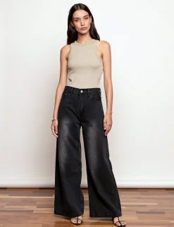 Jane Faded Wide Leg Jeans